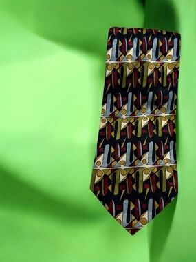 Duomo Milano Abstract Silk Handmade Tie